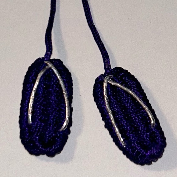 Japanese Geta Sandal Shoes Decorative Embroidered Charm - Picture 2 of 4